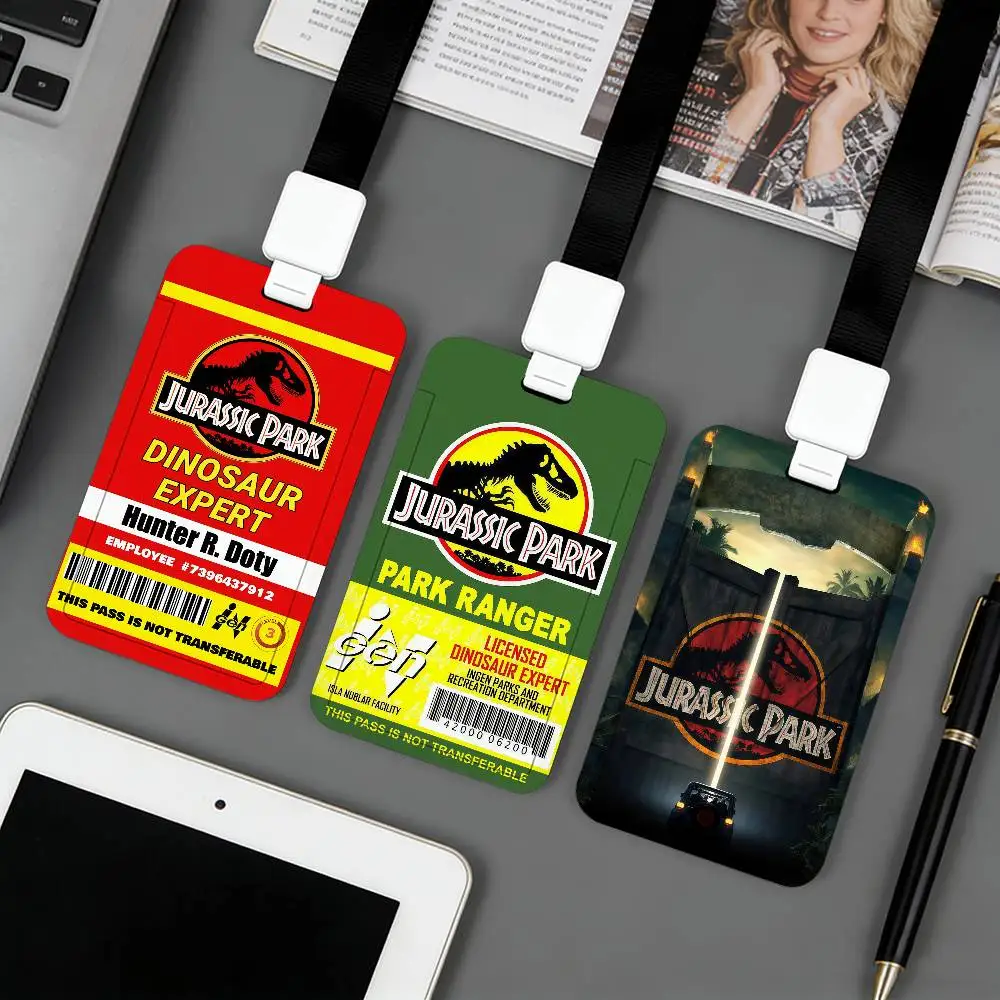 Porta Tarjetas de Identificación, Porta Tarjetas Bancarias, Porta Pasos de Autobús para Estudiantes, Porta Permisos de Trabajo, Accesorios y Regalos J-jurassic