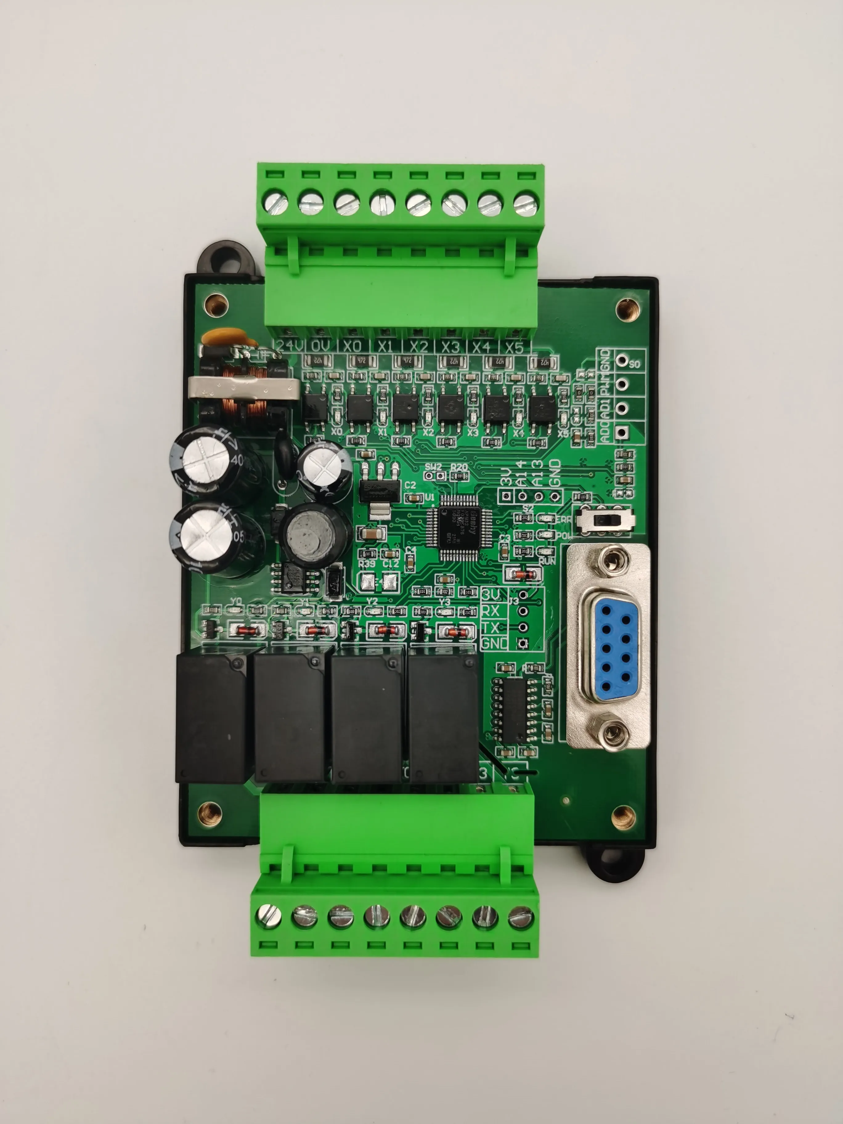 Programmable Logic Controller PLC Industrial Control Board FX2N-10MR (HK) Relay Output Industrial Controller Module