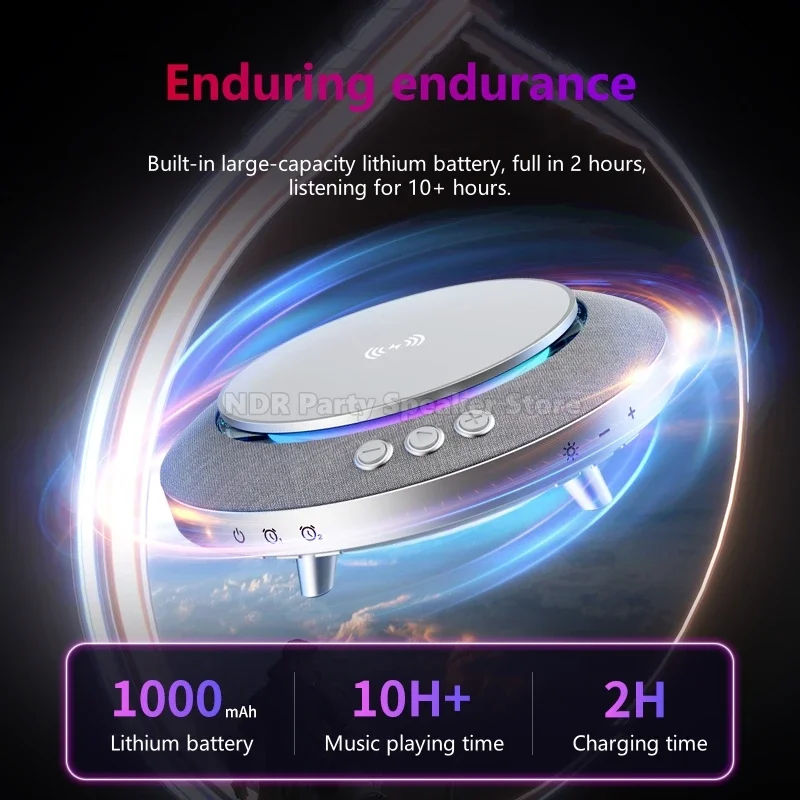 مبيعا سطح المكتب مكبرات صوت بخاصية البلوتوث 15 واط شحن لاسلكي سريع أضواء ملونة مرحبا فاي جودة الصوت Feidie موضة النمذجة