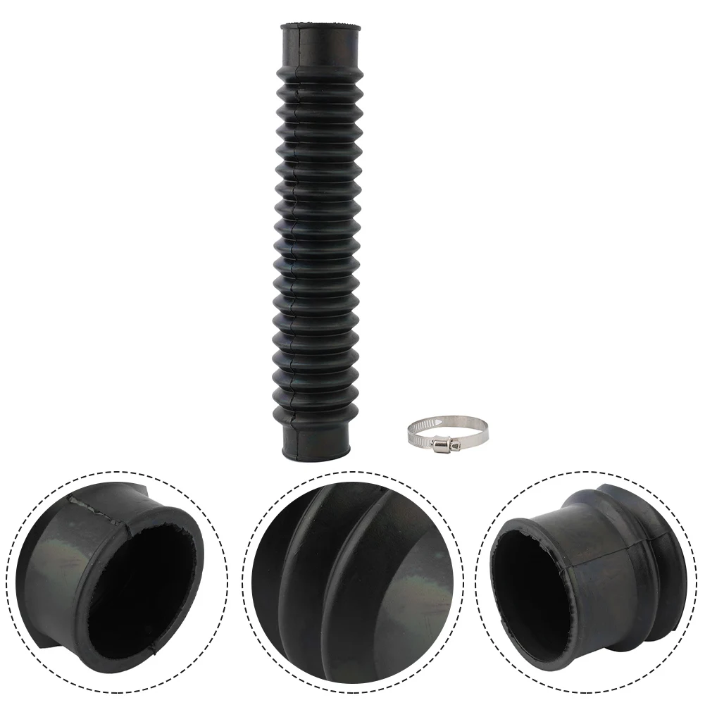 أنبوب خرطوم فلتر الهواء للدراجات النارية (15-30 سم قابل للسحب) - قطعة واحدة خرطوم أسود مرن قابل للتوسيع ملحقات مدخل الهواء البارد