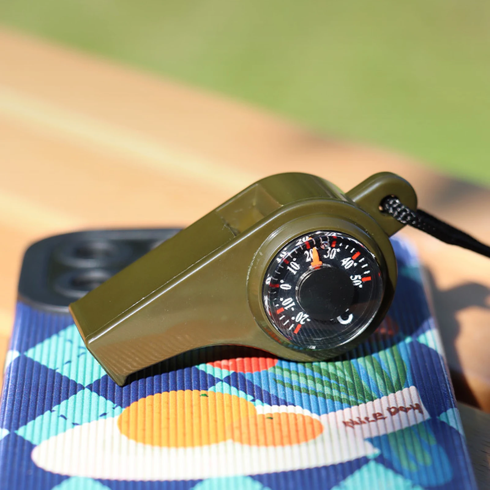 3 in 1 Outdoor Compass with Loud Survival Whistle for Hiking Camping Emergency Survival Gear wholesales 1-5pcs