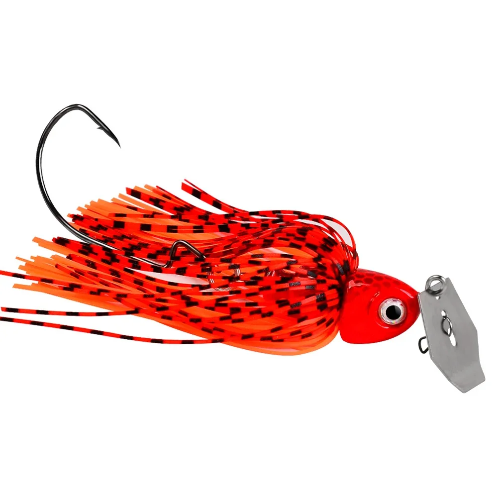 

Buzzbait Lure Optimized for Warm Water For Bass Fishing with Strong Acoustic Signal and Visual Flash Combination