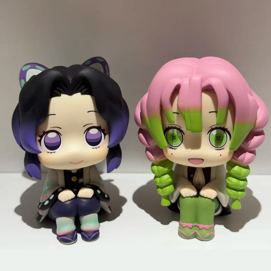 8-teiliges Set Demon Slayer Figuren, Anime Kimetsu no Yaiba Q-Version, sitzende Figuren, PVC-Modellpuppen, Geburtstagsgeschenke – Detail 7
