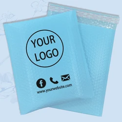 Paquete de entrega de sobres de mensajería personalizados, bolsas de correo con estampado de burbujas, suministros de envío para negocios pequeños