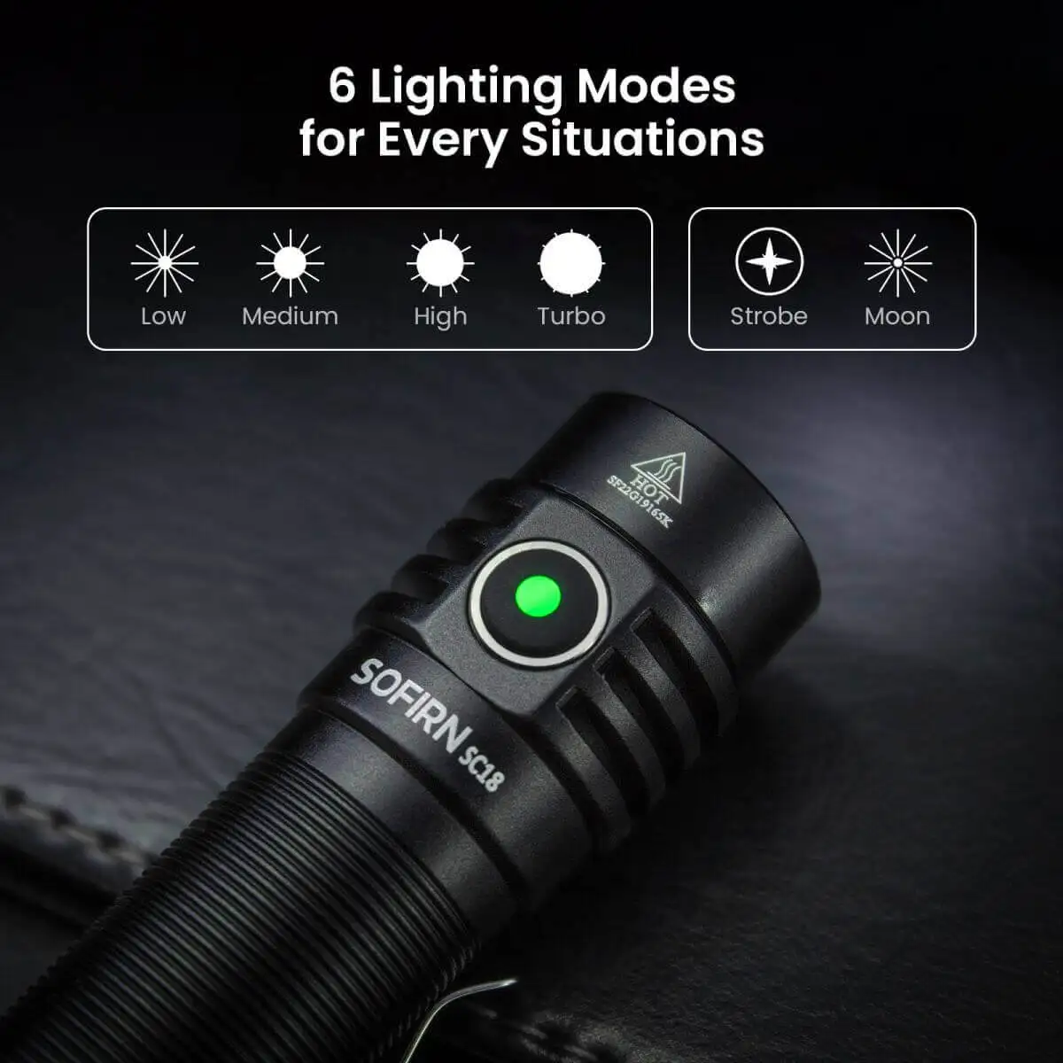 Sofirn SC18 Rechargeable EDC Flashlight