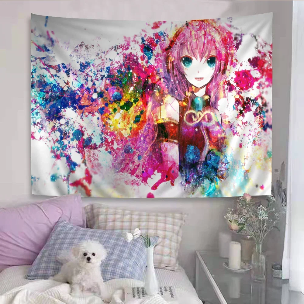 Megurine Luka Chart Tapestry for Living Room Home Dorm Decor Art Home Decor