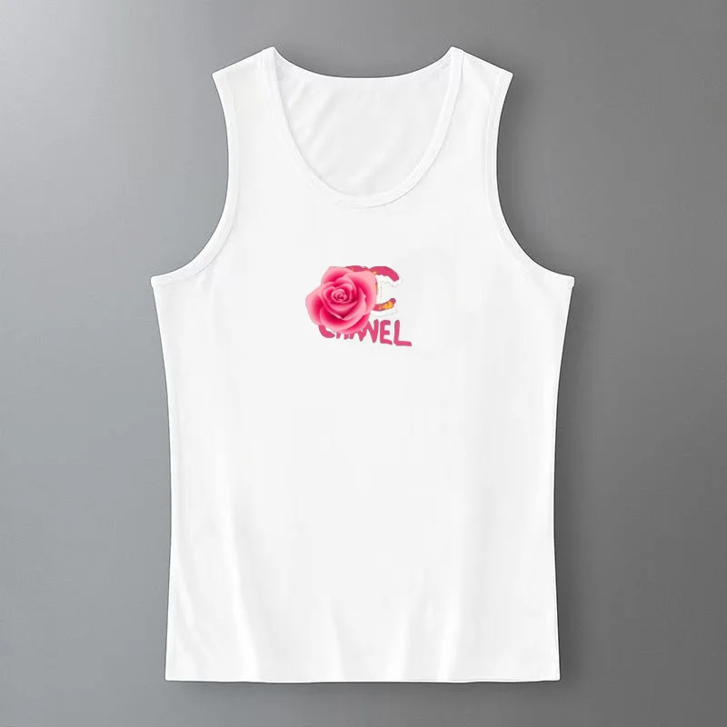 

2025 Women's Spice Girls Summer Vest Tide Brand Light Luxury Crew Neck Sleeveless Bottom Suspender New Printed Slim Top Vest