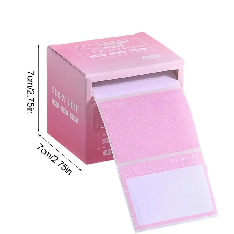 Teacher Sticky Notes 256 Sheets Pull Out Writing Notes Cute Sticky Note Tape Small Note Pads For Painting Notes Message Helper