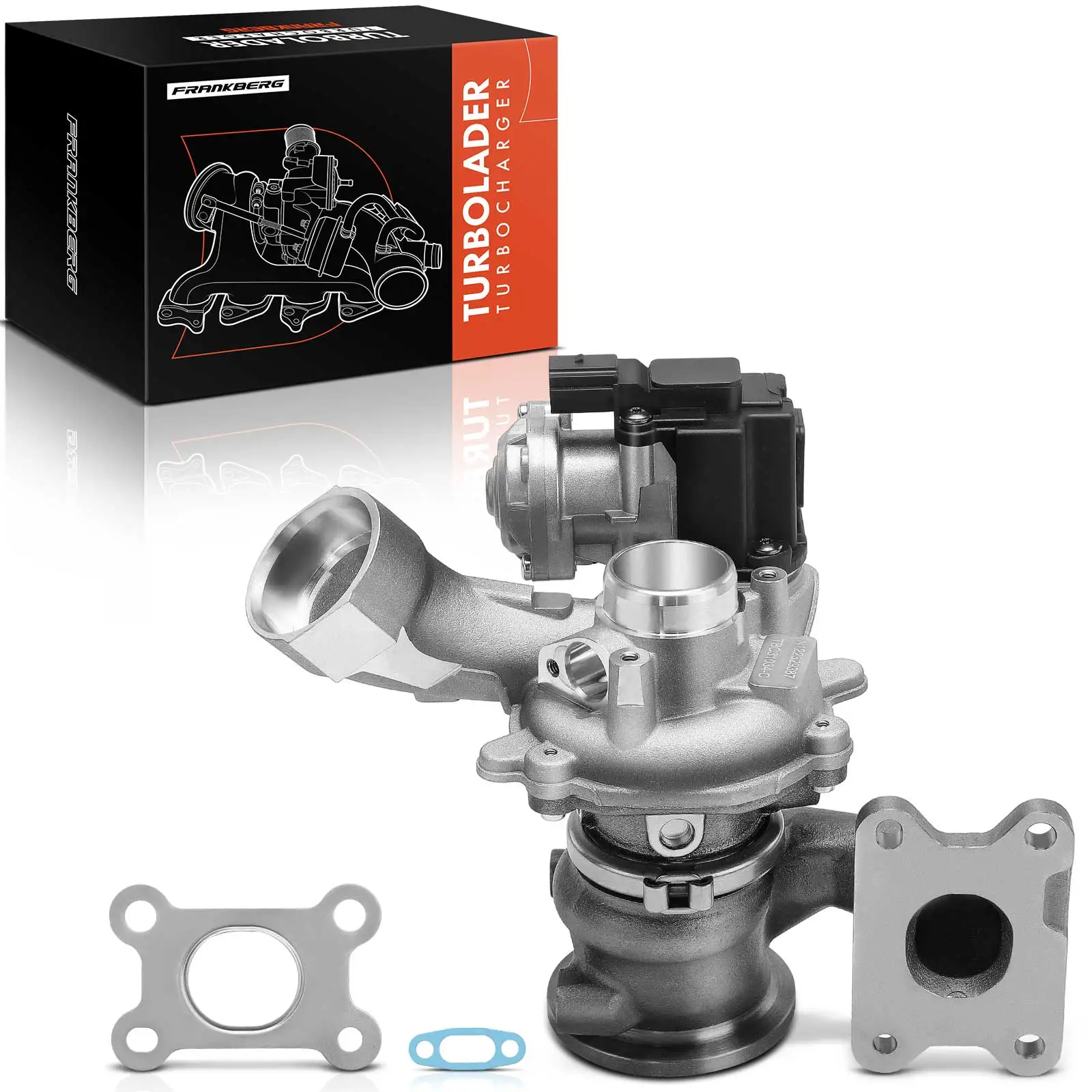 Frankberg 1x Uitlaat turbolader voor VW Golf Polo Sharan Tiguan Touran Audi A1 Sportback A3 Cabriolet Sedan Seat Skoda 04 E145704P