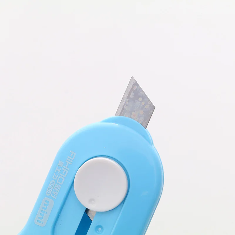 5pcs AIHAO 69641 Mini Retractable Rilakkuma Utility Knife Box Letter Cutter Kawaii Student Office Stationery Portable