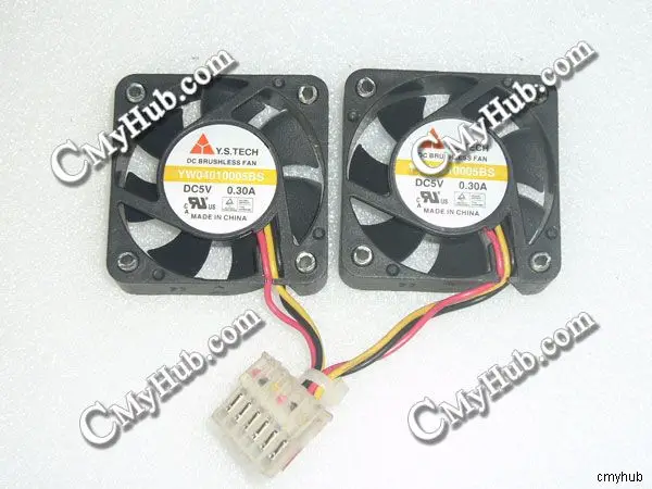 Для Y.S.TECH YW 04010005 BS DC5V 0,30A 4010 4 см 40 мм 40X40X10 мм 6-контактный охлаждающий вентилятор