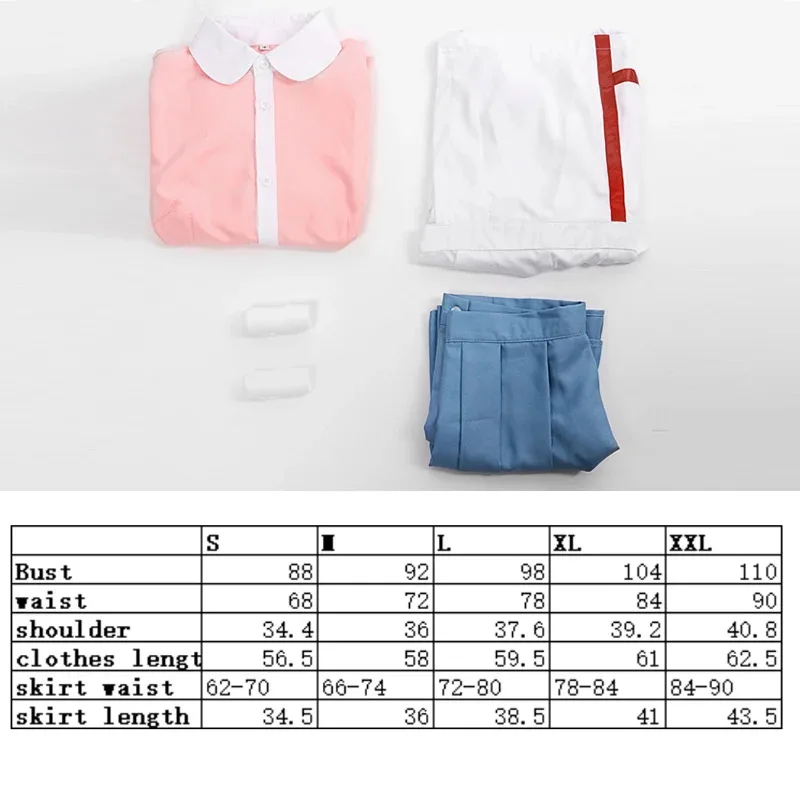 Yoyoocos danganronpa dangan ronpa 2 mikan tsumiki cosplay traje halloween carnaval festa traje bonito uniforme conjuntos vestido mulher