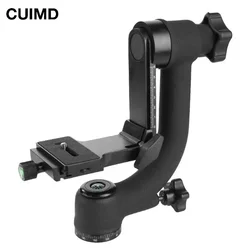 360 Degree Panoramic Gimbal Tripod Ball Head 1/4 Inch Screw with Quick Release Plate for DSLR Camera Telephoto Lens