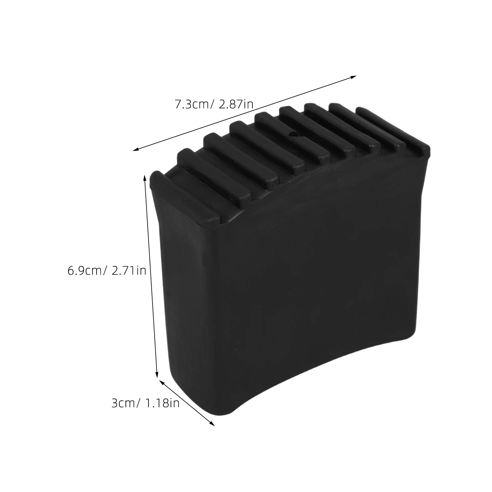 4 قطعة قدم سلم يغطي منصات مطاطية غير قابلة للانزلاق المضادة للانزلاق حماية ل للطي سلم القدم استبدال أجزاء نونسليب القدم حصيرة