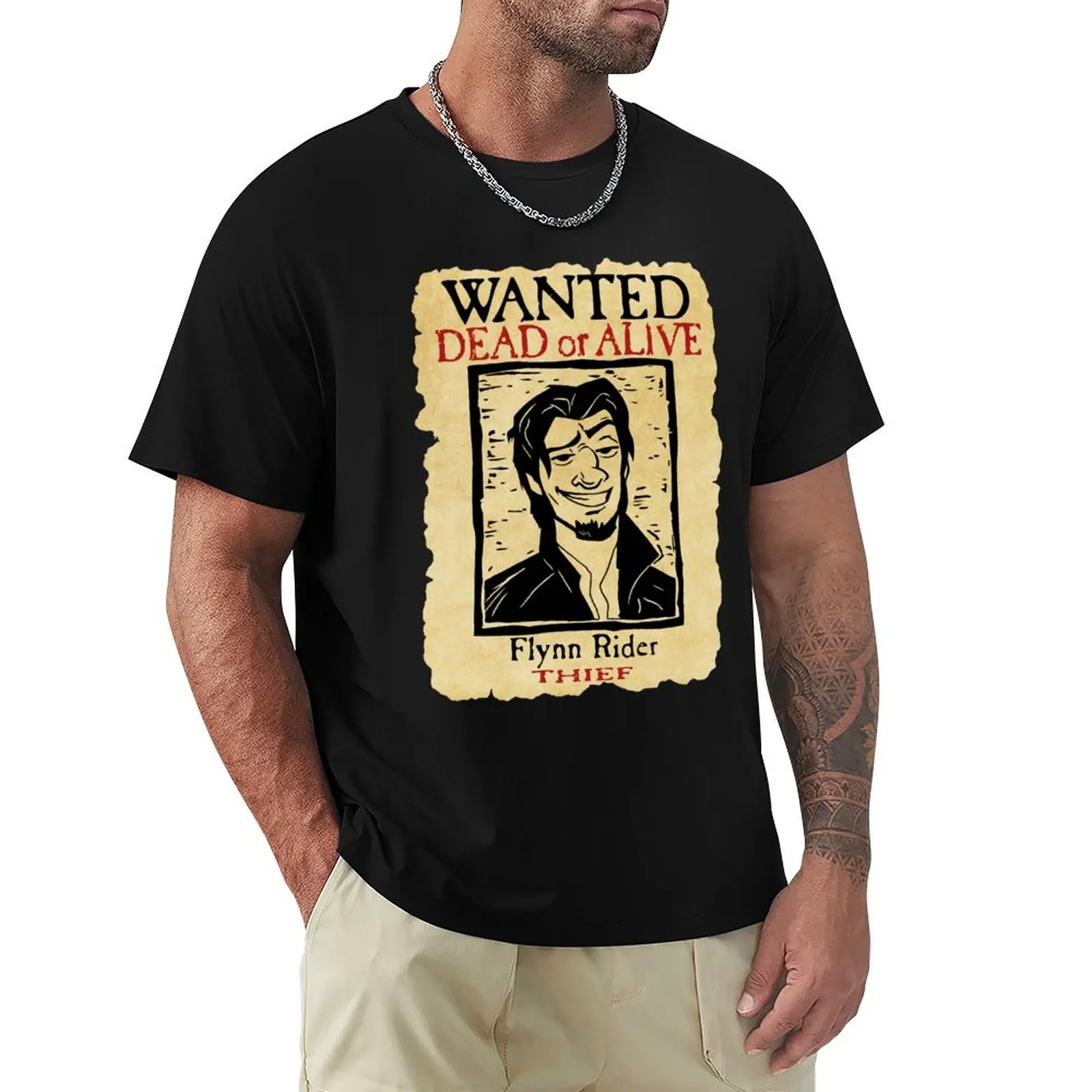 

Wanted Flynn Rider Broken Nose T-Shirt funny shirt cotton hippie clothes Luxury man outfits for men