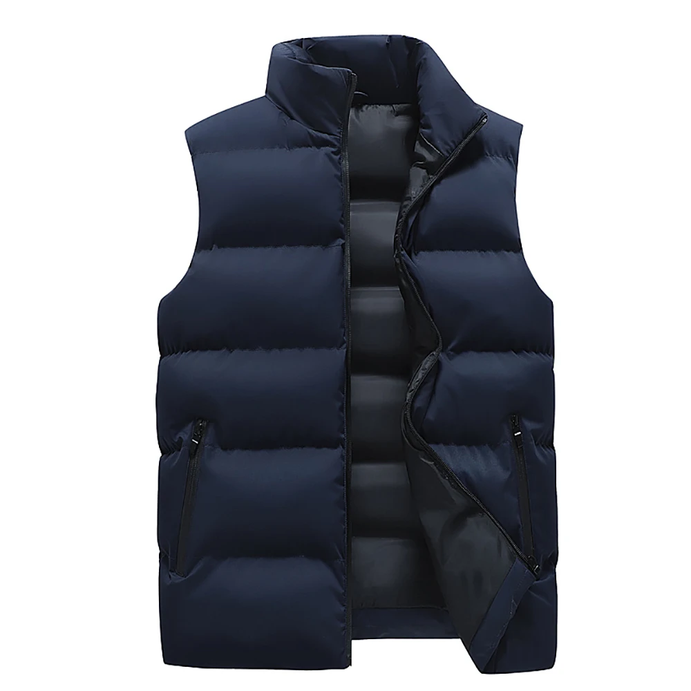 Winter Vest leisure And Comfortable Everything Plus Cotton Thickened Warm Inside Wear Men's Vest Vest Windproof Cold Resistance