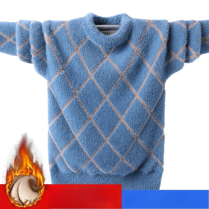 

3 10 11Y Boys Winter Sweater 2025 New Fashion Warm Long Sleeve Knitwear Kids Casual Daily Autumn Spring Clothes Winter Sweater