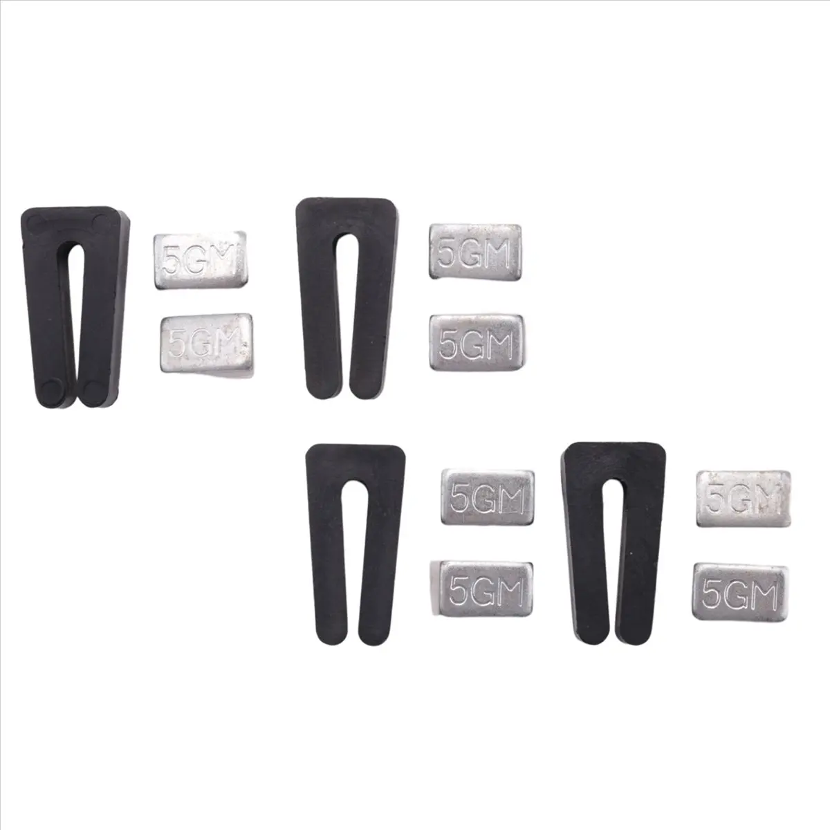 MALL 4 Set Ceiling Fan Blade Balancing Kit Fan Weight Balancing Kit Include Balancing Clip and Self-Adhesive Metal 5GM Weight