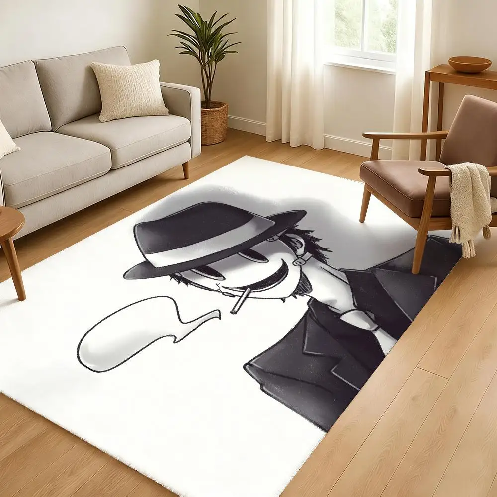 High-Rise Invasion Floor Mat Soft Thickened Absorbent Non-Slip Bedroom Living Room Door Mat Home Decor Flannel Rugs