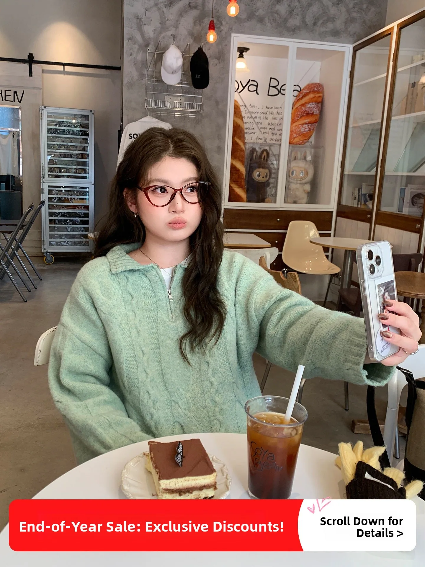 

YUZI винтажный витой вязаный свитер с воротником Light een Artistic Fre Loose Lazy Thi, осенне-зимний женский комбинезон больших размеров...