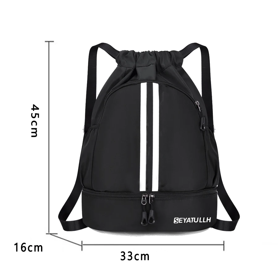 Gym Bag Fitness Backpack Women Men Basketball Backpack Outdoor Soccer Football Storage Bags Training Drawstring Sports Knapsack