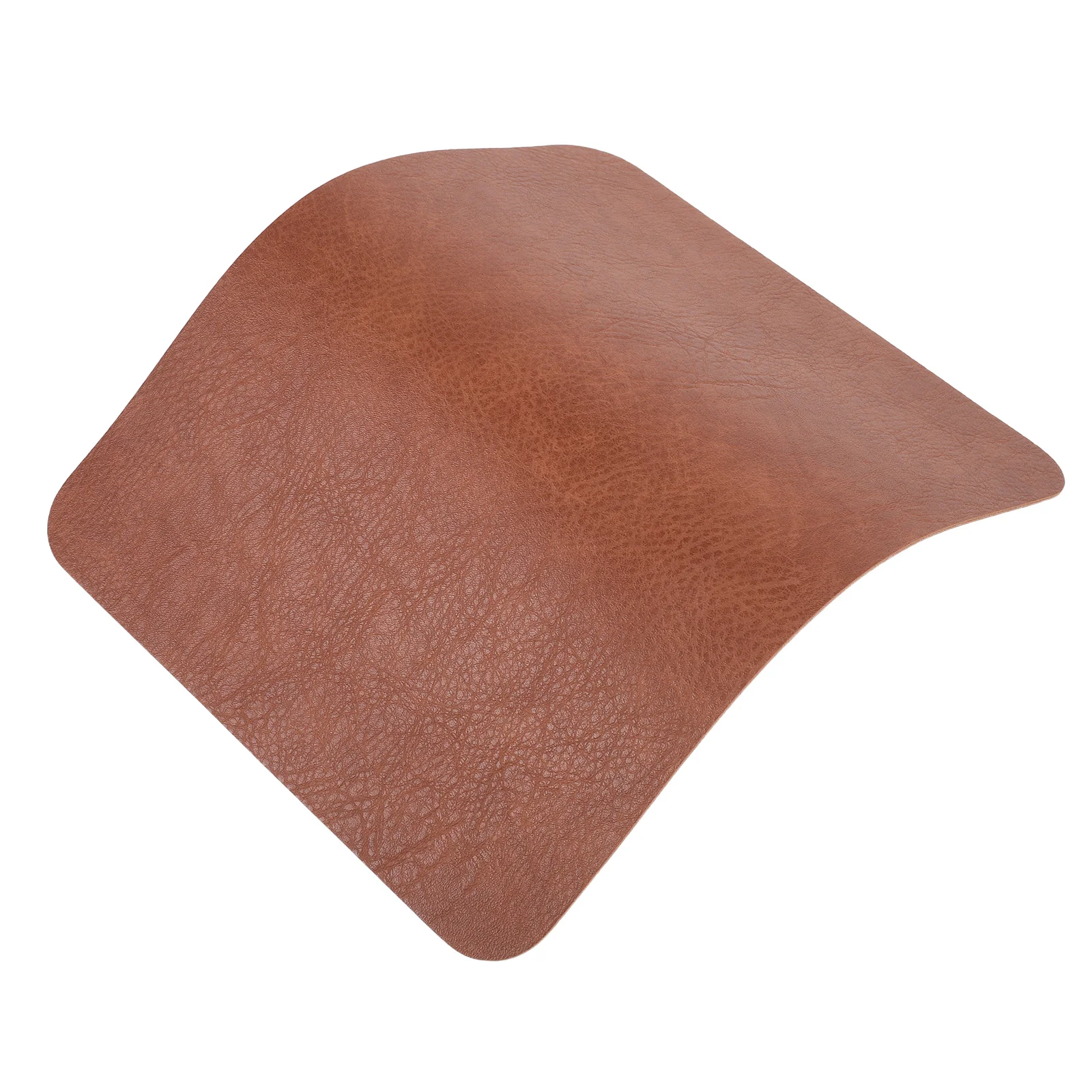 

Brown Vintage Faux Mouse Pad Waterproof Non Slip Desk Mat for Office Laptop Gaming School Work 26x21 Cm