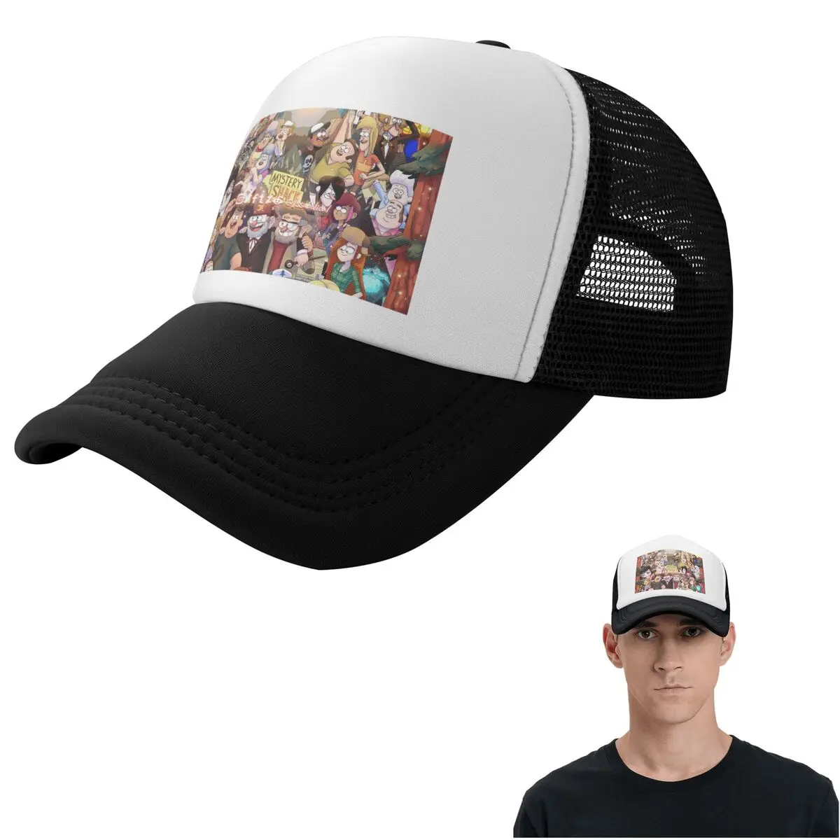 Gravitys Falls (23) Cap Casual Mesh Baseball Caps Adjustable Hat Hip Hop Summer Unisex Baseball Hats