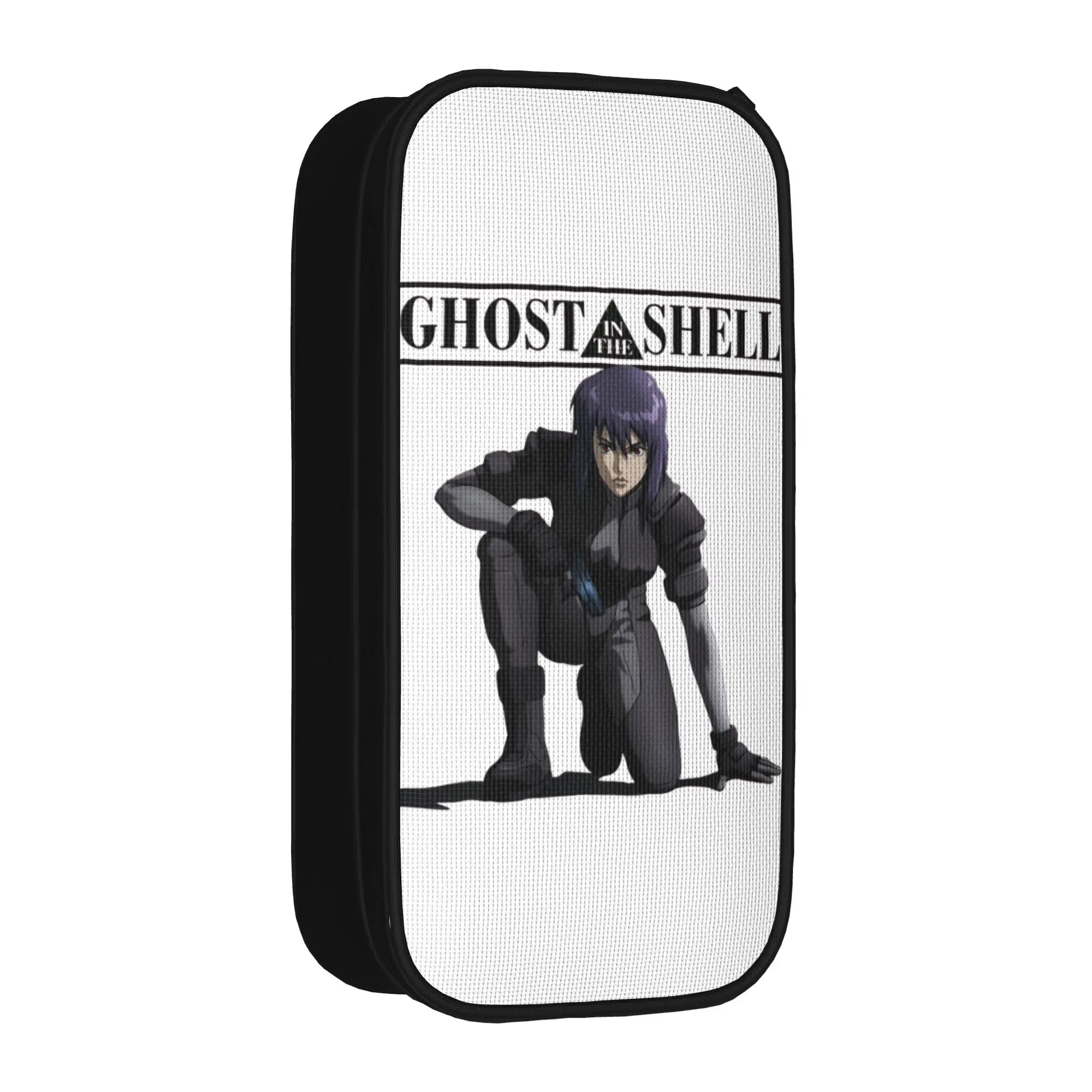 GHOST IN THE SHELL Kusanagi Pencil Case Pencilcases Pen Holder for Student Large Storage Bag Students School Gift Accessories