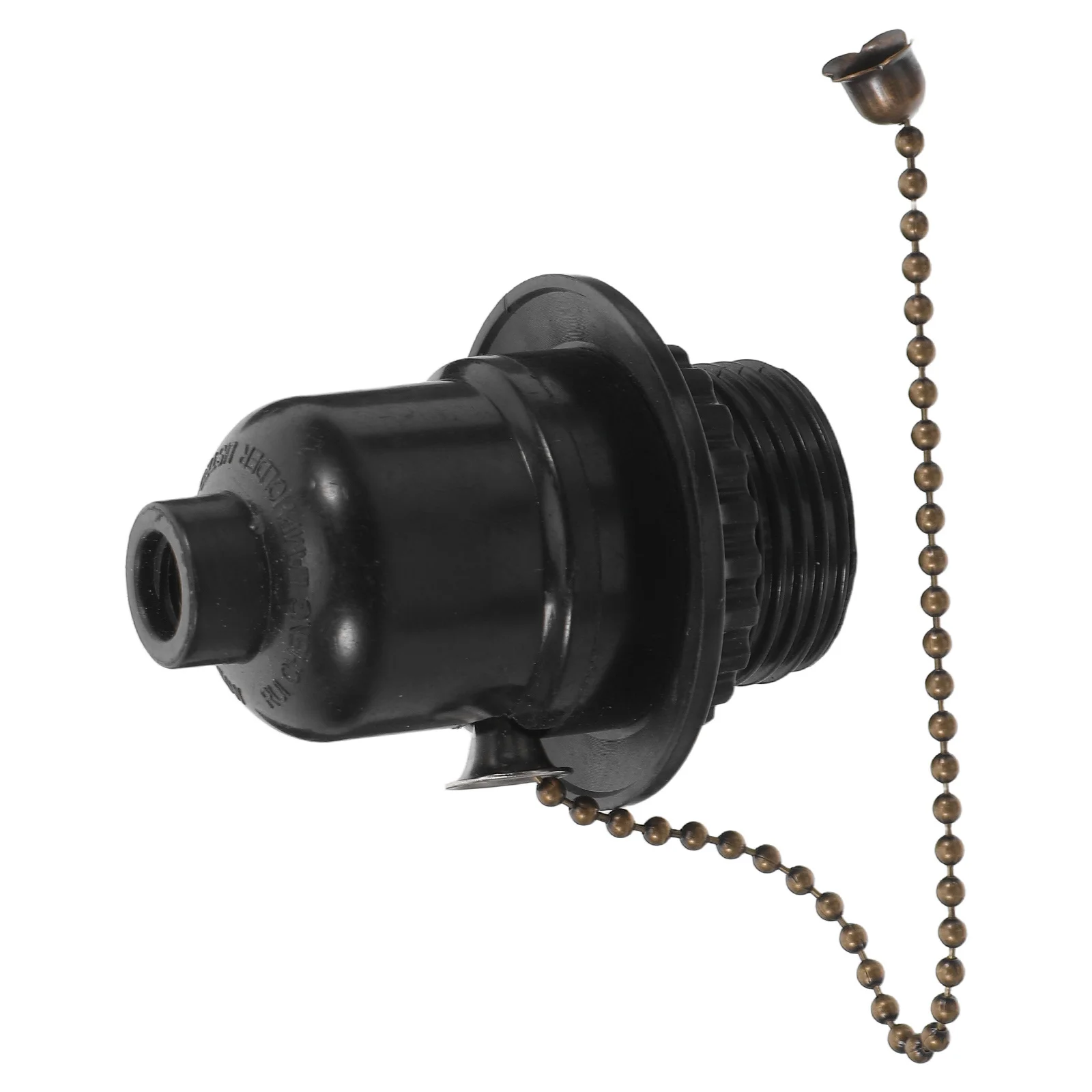 

Pull Chain Light Socket Black E26 Lamp Holder Replacement Durable Bakelite Material For Table Floor Lamp Bathroom Toilet