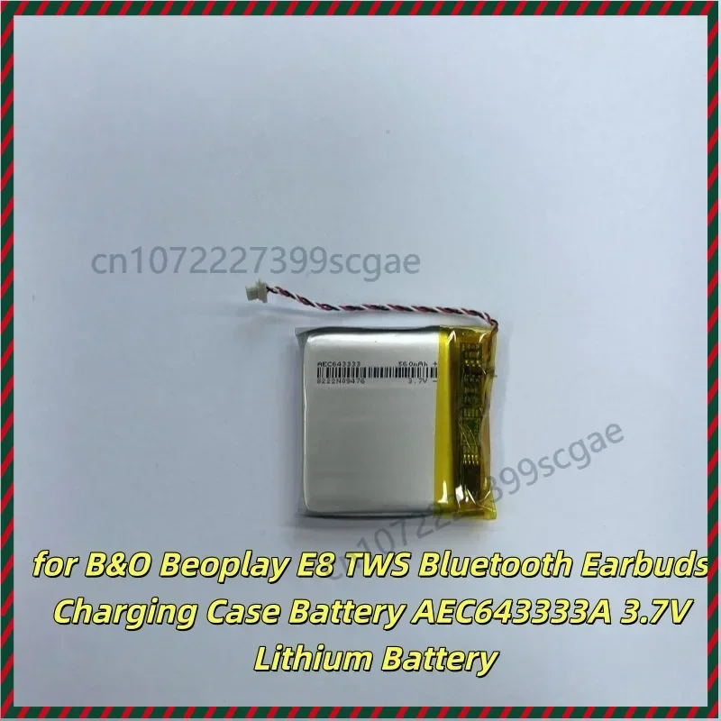 Replacement Lithium Battery AEC643333A 3.7V for B&O Beoplay E8 TWS Earbuds Charging Case