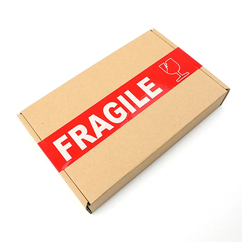 Special Warning Tape for Express Delivery, Packing Tape for Export, Large Roll, Fragile Warning Tape with Red Background and White Text, Fragile Warning Tape [2 Rolls]