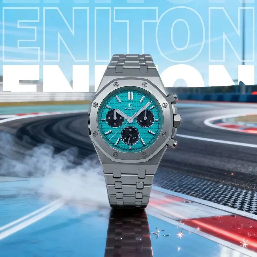 

ENITON Flyback Chronograph Mechanical Wristwatch Stainless Steel 316L SL4801 Movement Automatic Watch 5ATM Luxury Edition Watch