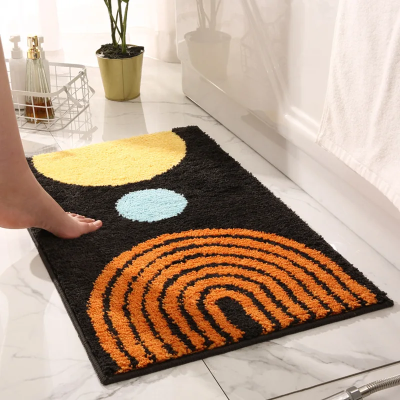 

New Simple Entryway Wear-resistant Scratch-resistant Floor Home Bedroom Bathroom Doorway Water-absorbent Non-slip Carpet Rugs