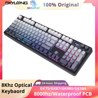 SKYLOONG Optical Switches Keyboard 8k Polling Rate USB-C Wired RGB Backlit GK75/GK87/GK980/GK104 Low latency Gaming Keyboard