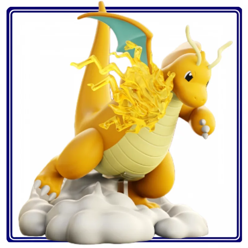 公式ポケモンバトルモーメントギフト-ドラゴンエアとフシギダネの花の置物-おもちゃ-フィギュア-テーブルデコレーションとコレクション