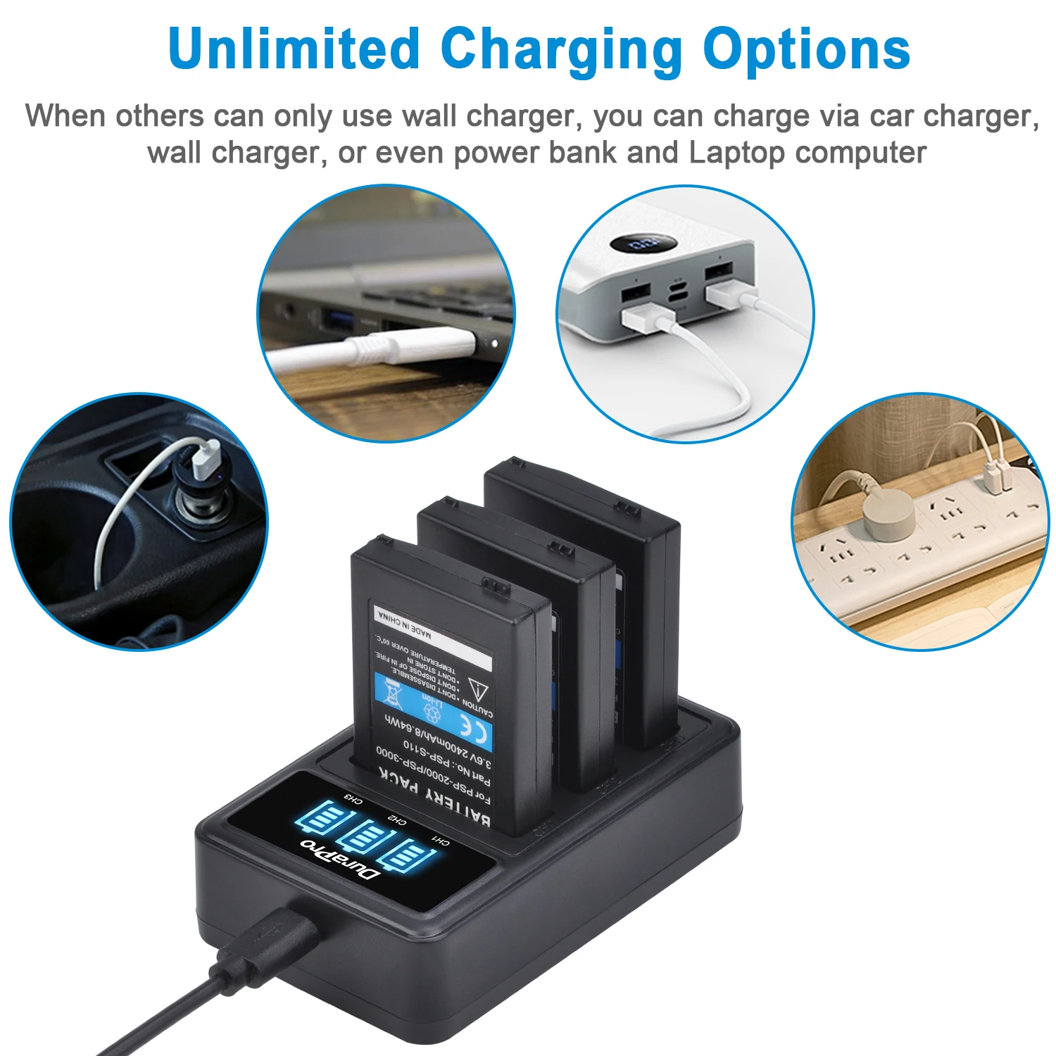 PSP-2000 PSP-S110 PSP-3000 Pin Cho Sony PSP 2000, PSP 3000, PSP S110 Playstation PSP2000 PSP2001 PSP2003 PSP2004 PSP3000