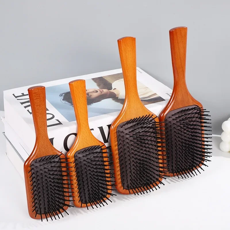 For aveda Massage Comb Gasbag Anti Static Hair Air Cushion Wooden Hairbrush Wet Curly Detangle Hair Brush Hairdressing Styling