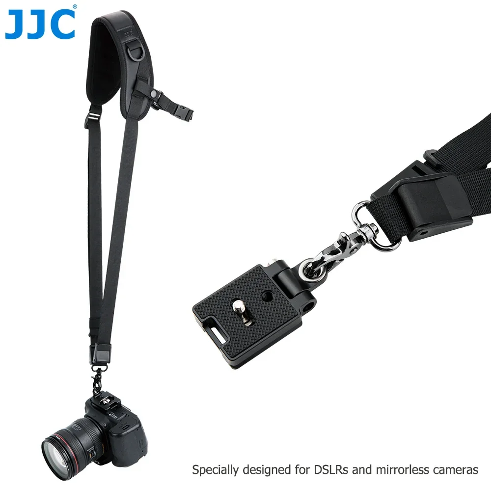 Jjc Quick Release Strap Met Arca Swiss Voor Canon Eos R8 R6 Nikon Z9 Z 8 Z F Z5 Sony A7cr Sony A7 Iv A6500 A6400 Fujifilm Gfx 100S