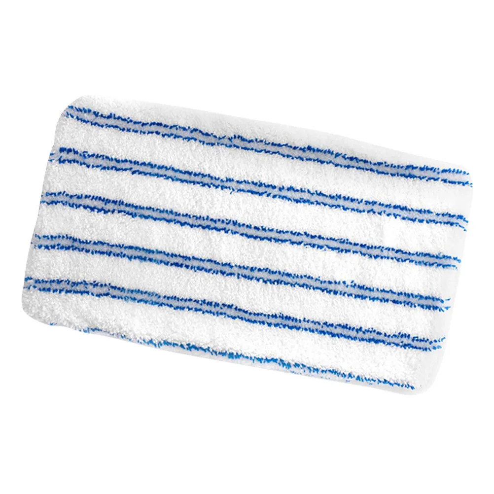 

Microfiber Steam Mop Cloth Blue White Stripe Washable Mop Cloth Cover Strong Absorption Decontamination Reusable