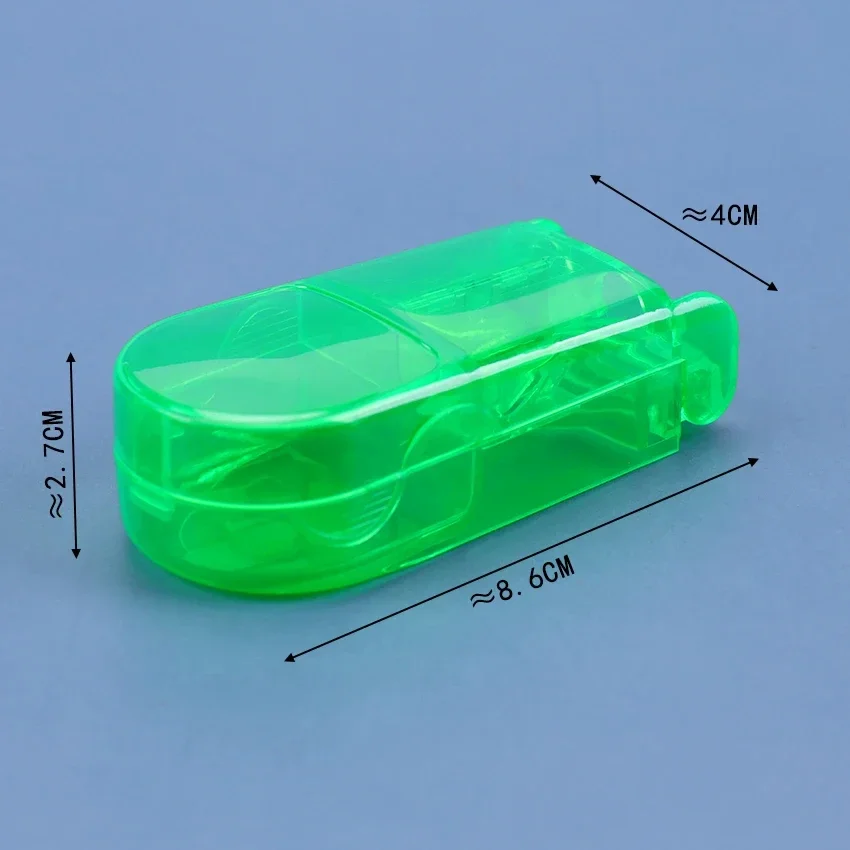 Pill Cutter Box Portable Drug Box Tablet Cutter Splitter Medicine Pill Holder Pill Cutter Box