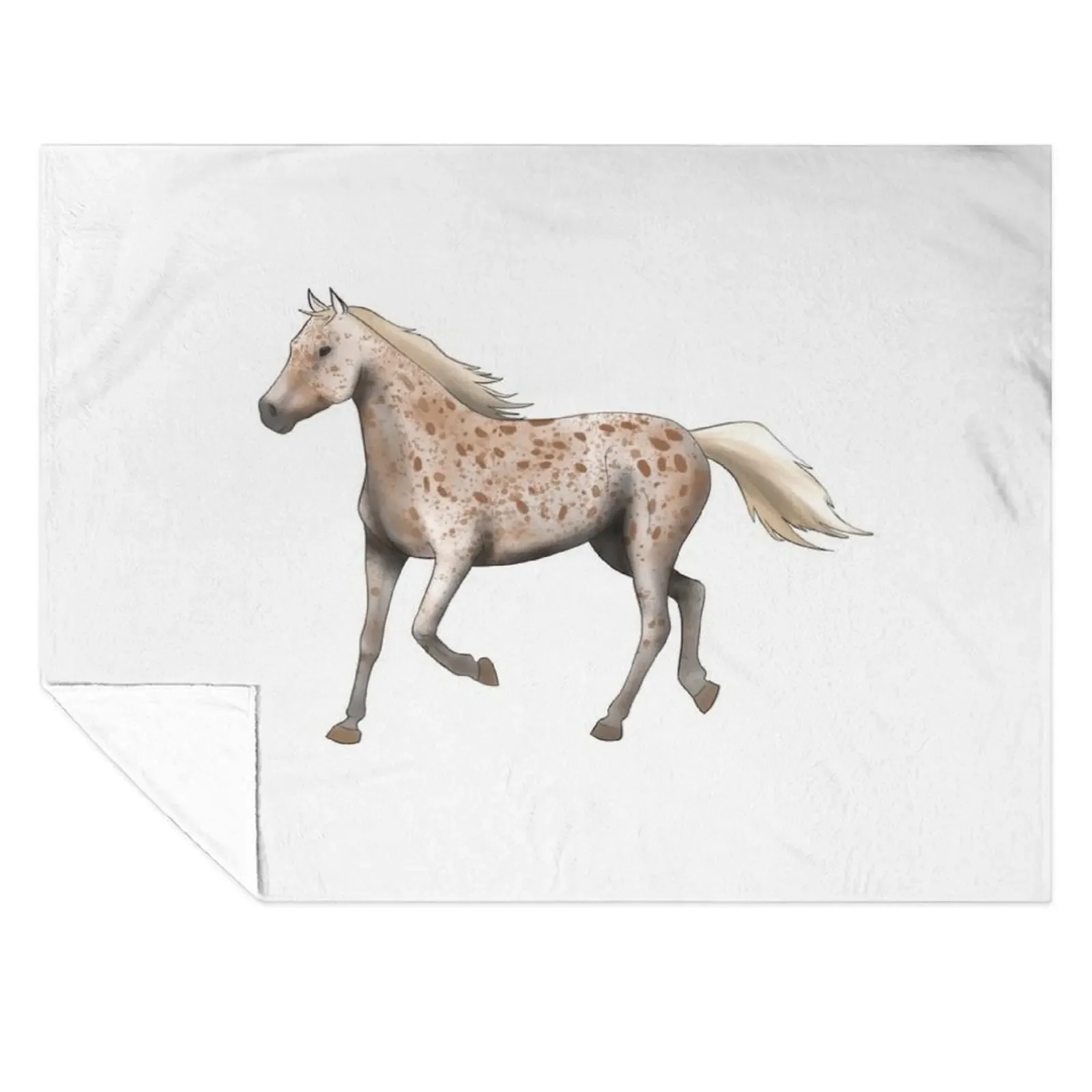 

Brown Leopard Appaloosa Throw Blanket Flannel Picnic Luxury Designer Hair Blankets