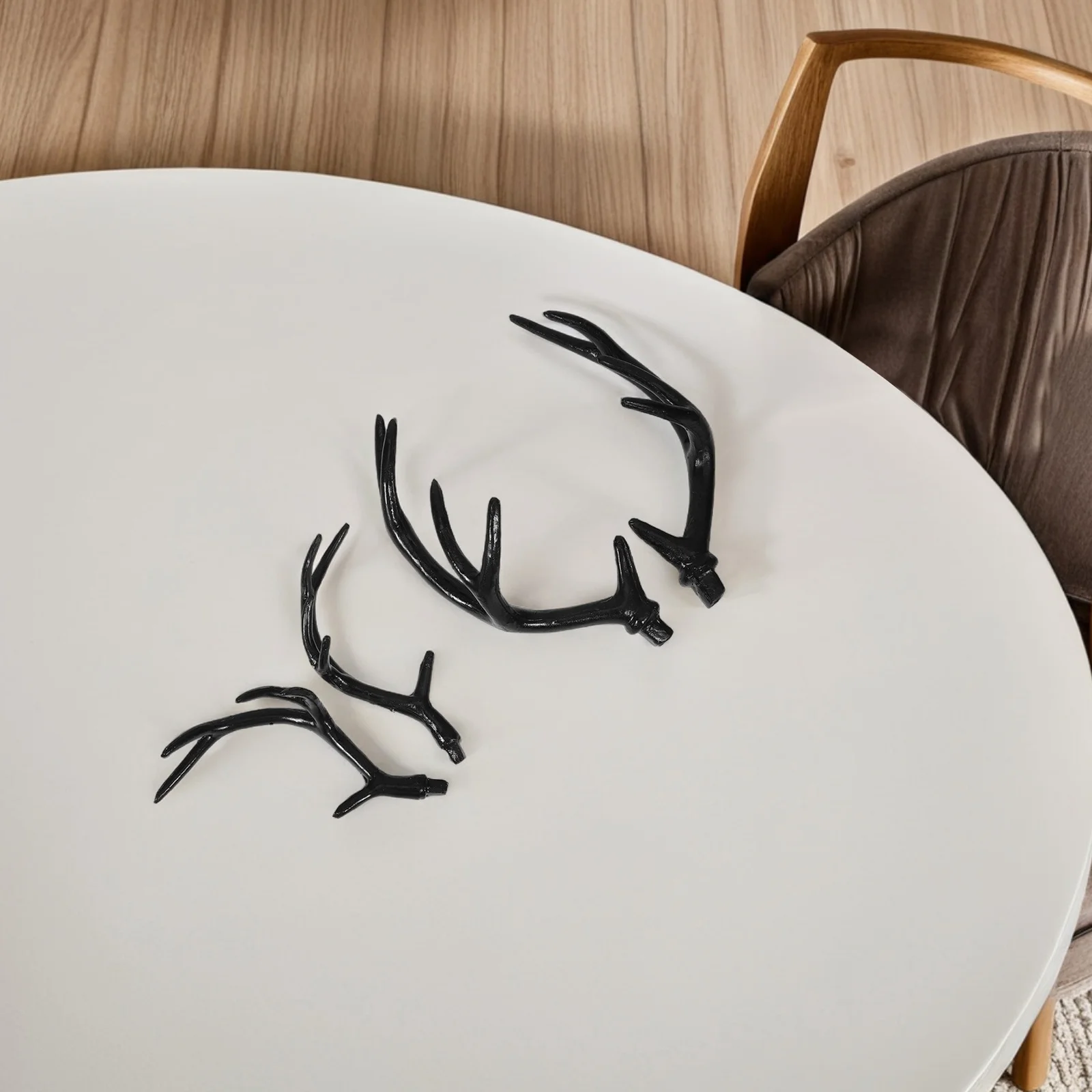 قرون الغزلان للنساء الرجال 2 أزواج قرون الرنة واقعية أغطية الرأس DIY بها بنفسك الحيوان الأذن زي مهرجان الحفلات عيد الميلاد الإكسسوار