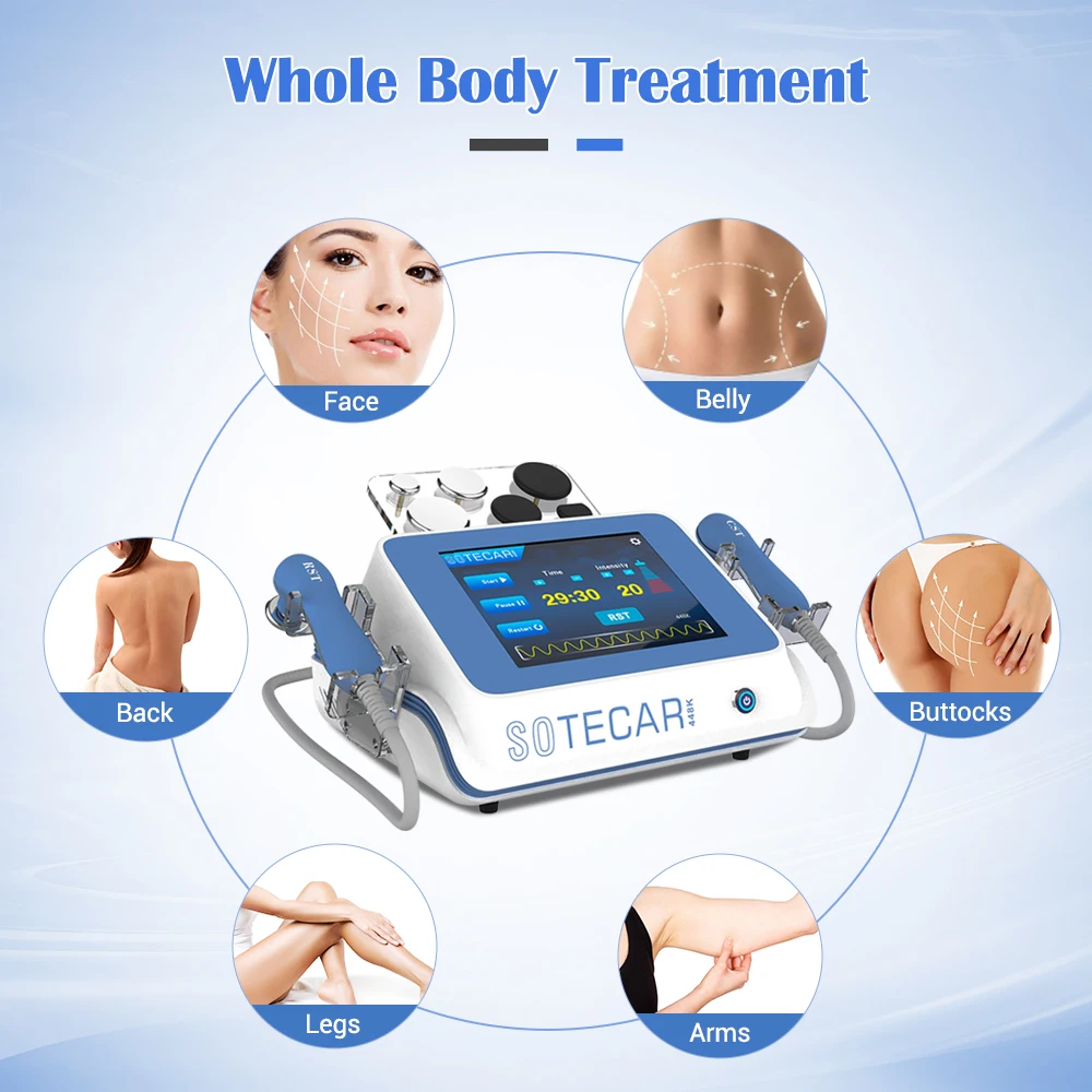 2in1 so Tecar Therapy Physiotherapy 448khz Cet Ret Machine Body Slim & Pian Relief Physiotherapie- und Rehabilitationsgeräte