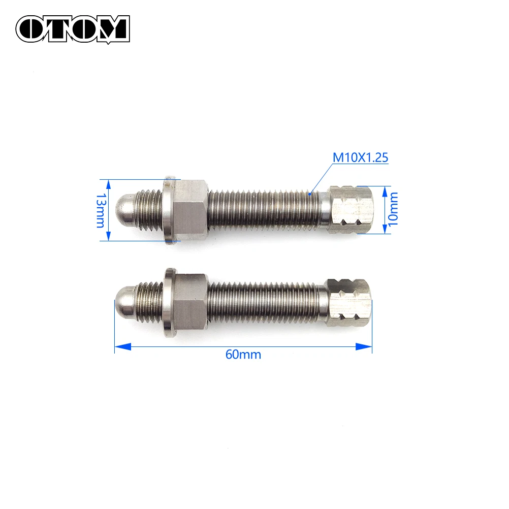 OTOM Motorcycle Chain Adjuster Bolt M10×1.25 Adjust Screws Nuts Stainless Steel For KTM EXC125 SX200 XC-F350 LC4 SMR Motocross