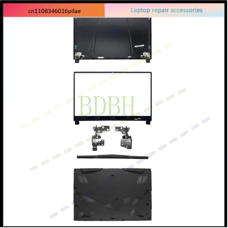 New LCD Screen Back Cover Front Bezel For MSI GE75 GP75 GL75 9SD MS-17E1 17E5 Hinges Leopard Laptop Top Case Screws 17.3 Inch