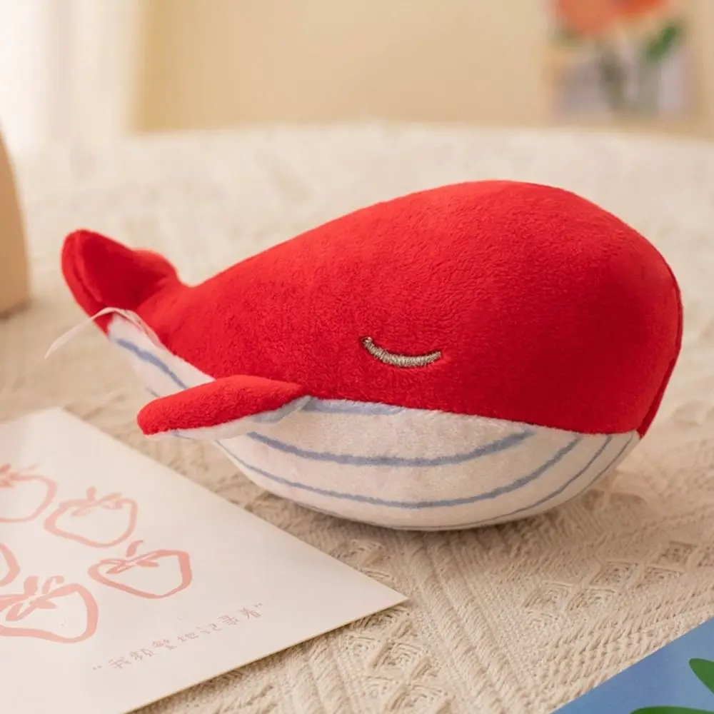 

Bag Charm PP Cotton Plush Whale Keychain Fluffy Collection Animal Whale Small Pendant Soft Ins Whale Plush Toy Birthday Gift