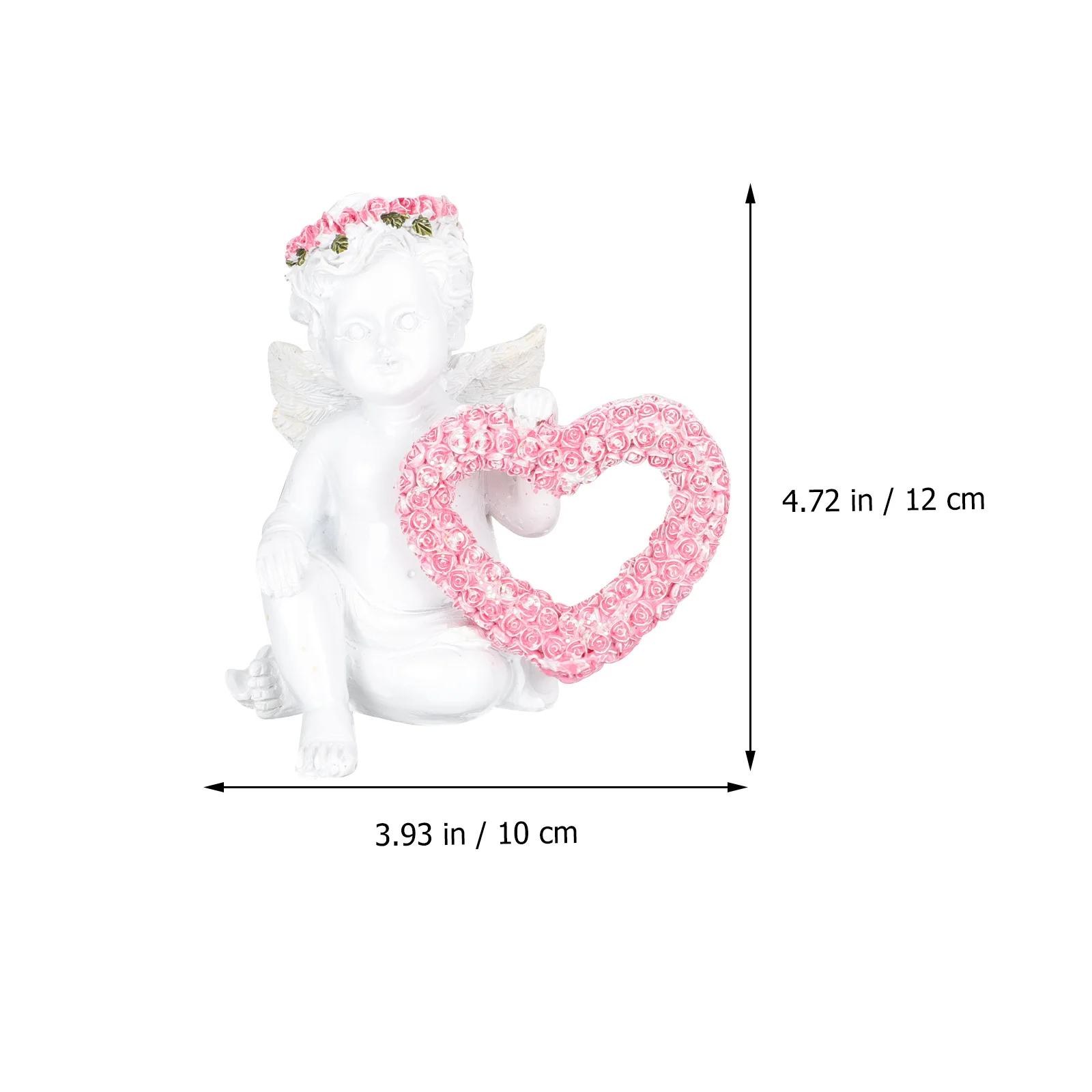 

1Pair Angel Statues Resin Angel Ornaments Delicate Home Desktop Decoration Lovely Adornments for Office Bar Restaurant Scene