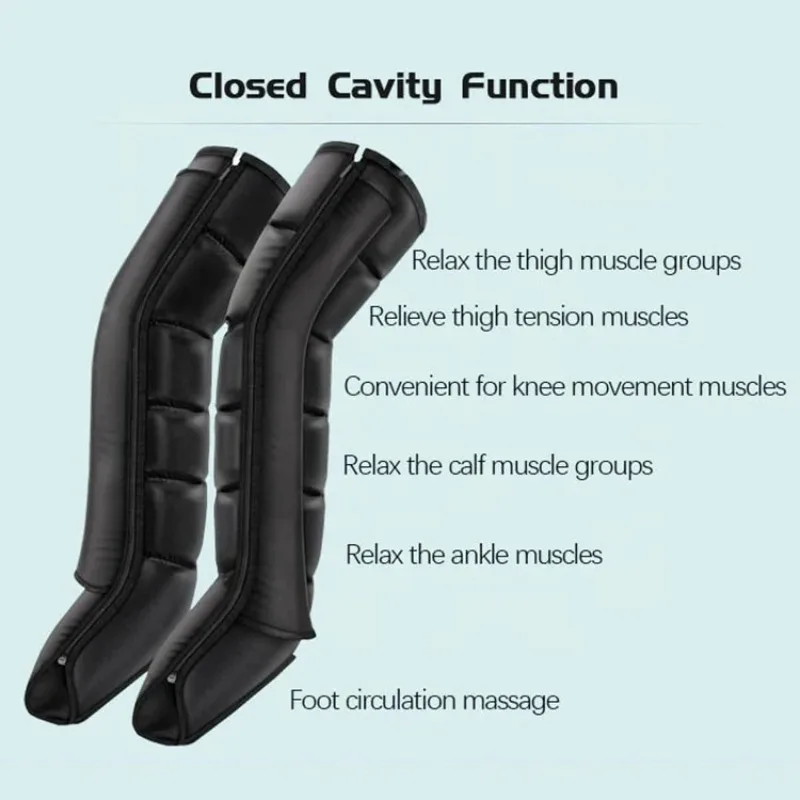 Airbag Pneumatic Leg Massager Stretching and Massage Legs Instrument Airwave Pressure Therapy Machine