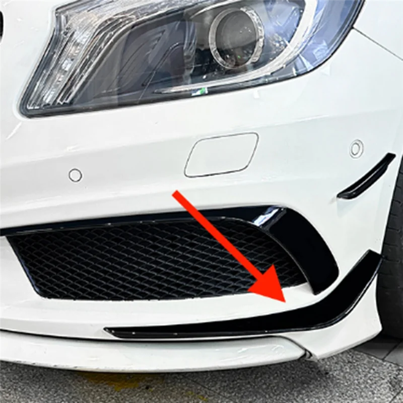 

Classy-Car Front Bumper Lower Splitter Spoiler Fog Lamp Spoiler Trim For Mercedes-Benz A Class W176 AMG 2013-2015