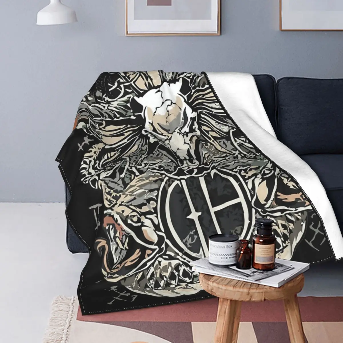 Rock Band Pantera Blankets Flannel Hip Hop Lightweight Throw Blankets for Outdoor Travel Bedspread